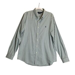 Ralph Lauren‎ Classic Fit Performance Shirt Plaid Stretch Button Up Long Sleeve